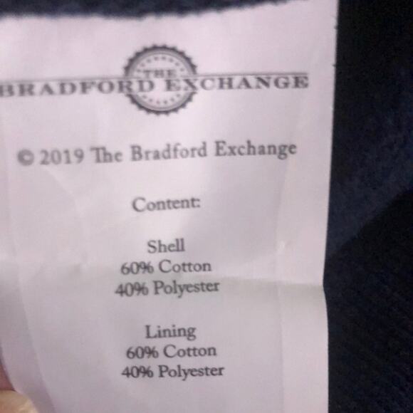 The Bradford Exchange Zip Up Hoodie Med Sweatshirt Flag Bald Eagle USA Skater - Picture 7 of 8